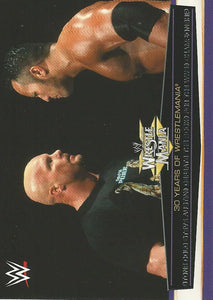 WWE Topps Road to Wrestlemania 2014 Trading Cards Rock vs Stone Cold Steve Austin 30 of 60