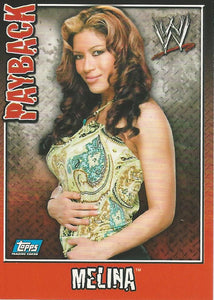 WWE Topps Payback 2006 Trading Card Melina No.30