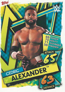 WWE Topps Slam Attax 2021 Trading Card Cedric Alexander No.30