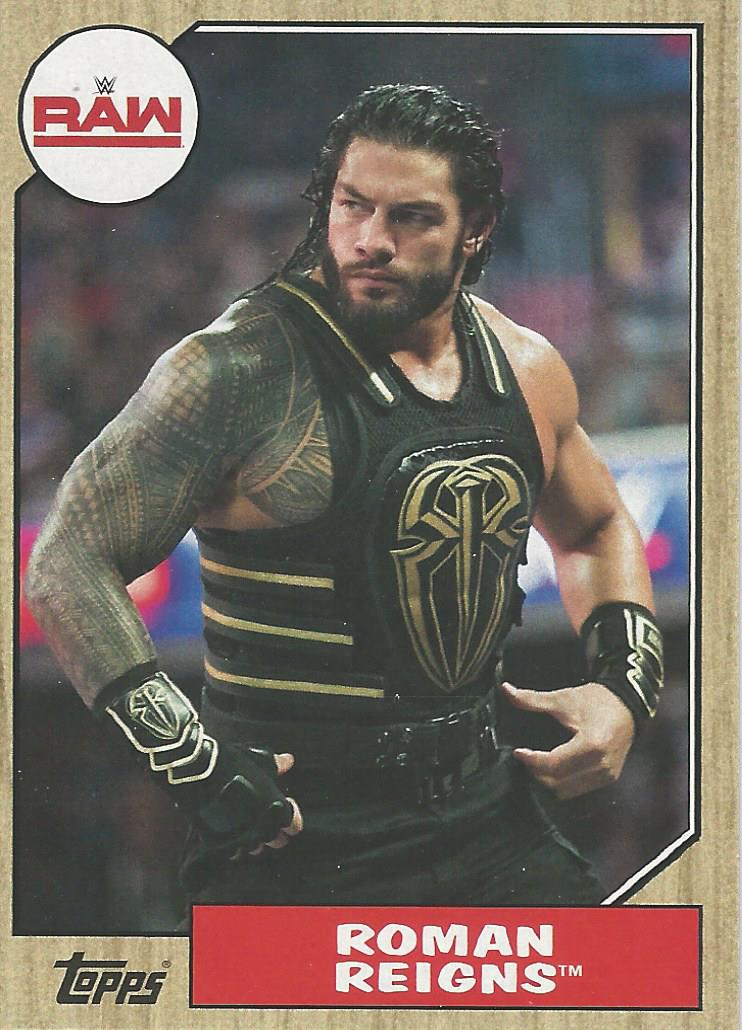 WWE Topps Heritage 2017 Trading Cards Roman Reigns No.30