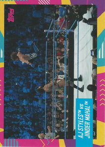 WWE Topps Best of British 2021 Trading Card AJ Styles