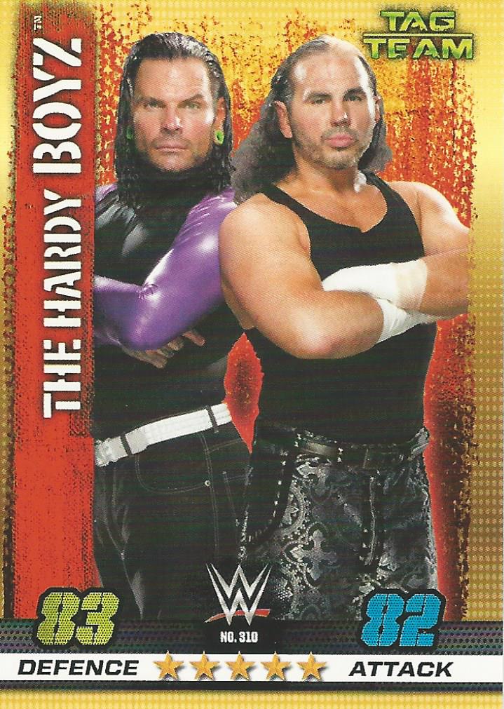 WWE Topps Slam Attax 10th Edition Trading Card 2017 Hardy Boyz Jeff and Matt