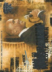 WWE Fleer Road to Wrestlemania XX Trading Cards 2004 The Rock 9 of 10 RW