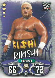 WWE Topps Slam Attax Live 2018 Trading Card Rikishi No.311