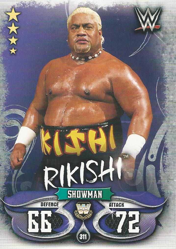 WWE Topps Slam Attax Live 2018 Trading Card Rikishi No.311