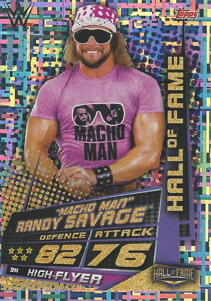 WWE Topps Slam Attax Universe 2019 Trading Card Macho Man Randy Savage No.311
