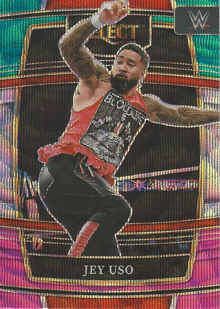 WWE Panini Select 2022 Trading Cards Jey Uso Tri Colour No.11