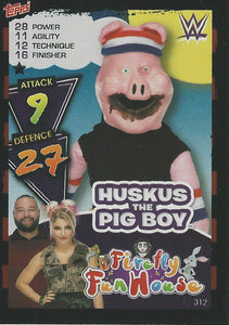 WWE Topps Slam Attax 2021 Trading Card Huskus the Pig Boy No.312