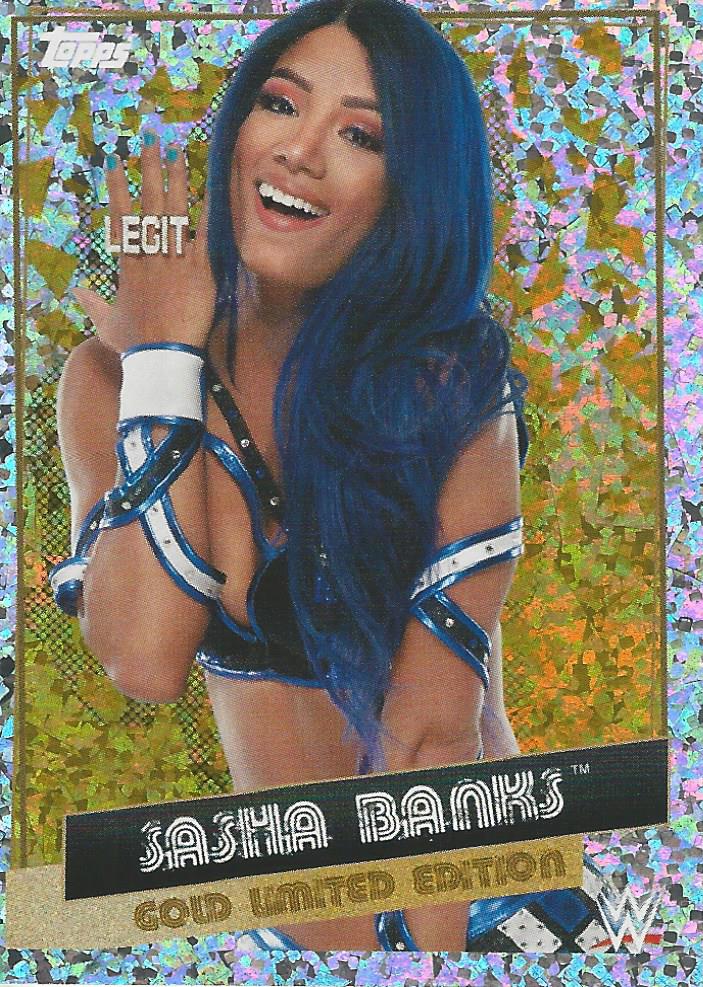 WWE Topps Road to Wrestlemania Stickers 2021 Sasha Banks LE4