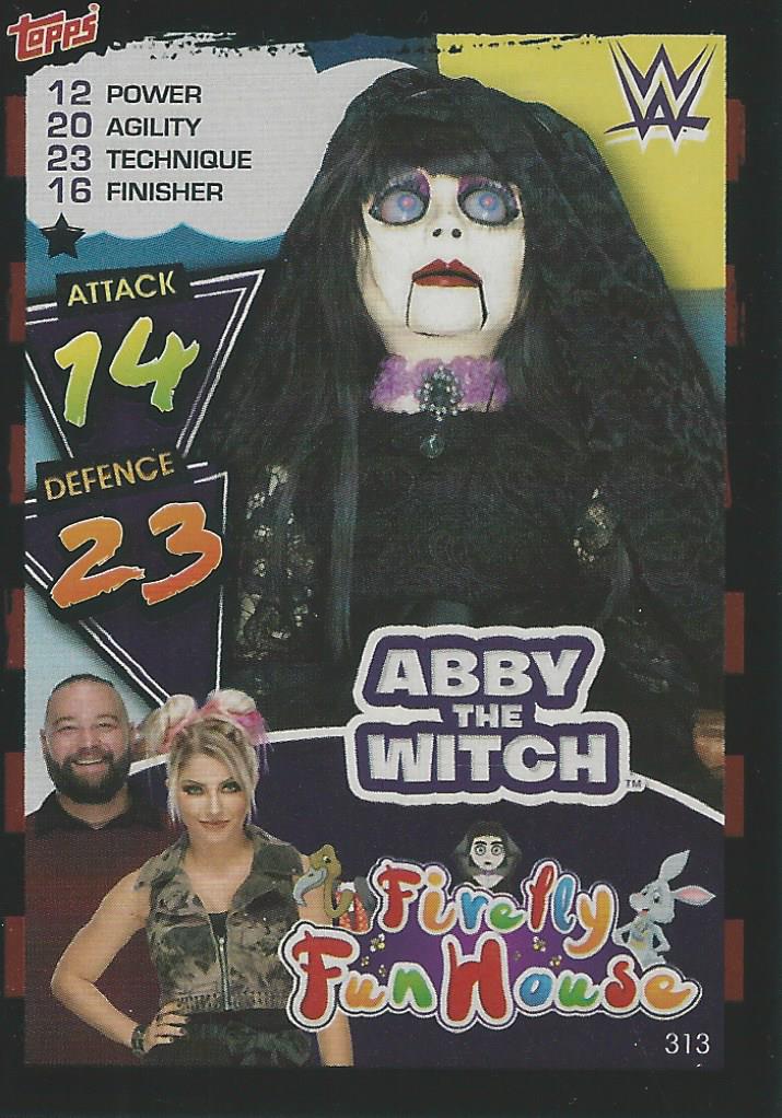 WWE Topps Slam Attax 2021 Trading Card Abby the Witch No.313