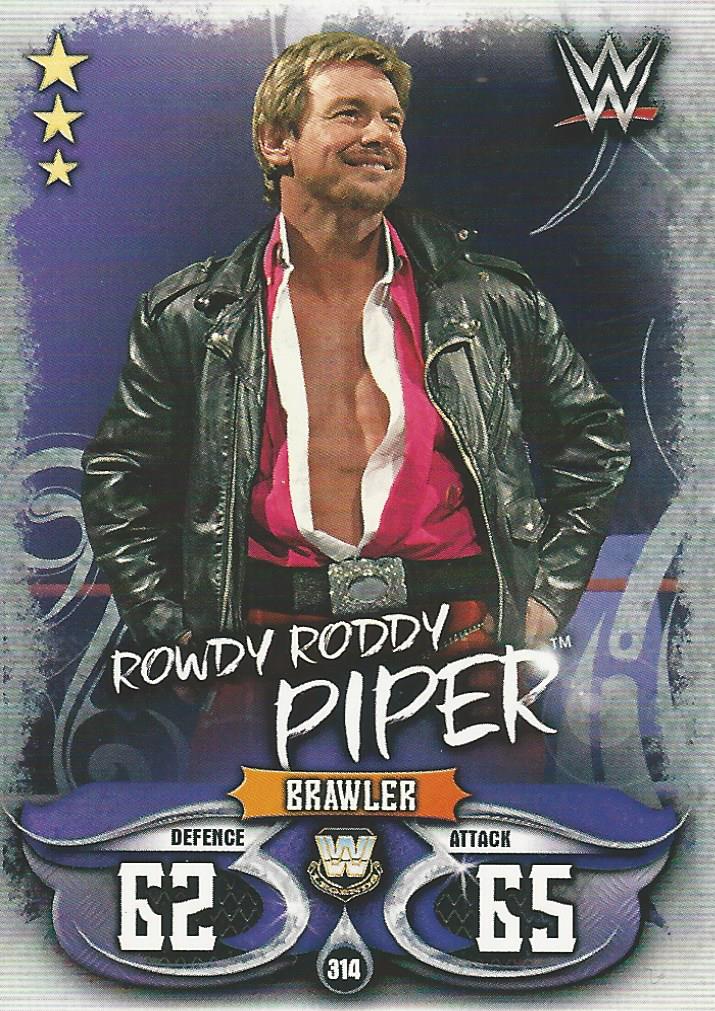 WWE Topps Slam Attax Live 2018 Trading Card Rowdy Roddy Piper No.314