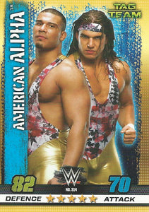 WWE Topps Slam Attax 10th Edition Trading Card 2017 American Alpha No.314