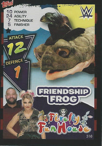 WWE Topps Slam Attax 2021 Trading Card Friendship Frog No.316