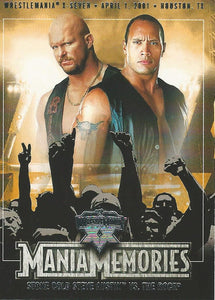 WWE Fleer Road to Wrestlemania XX Trading Cards 2004 Stone Cold vs The Rock No.82