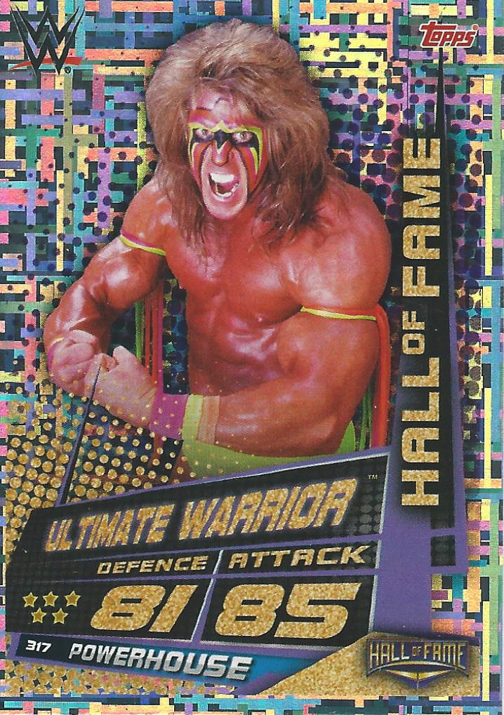 WWE Topps Slam Attax Universe 2019 Trading Card Ultimate Warrior No.317