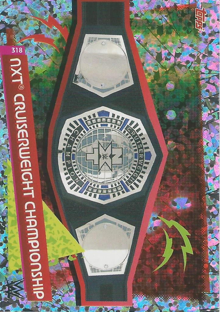 WWE Topps Slam Attax Reloaded 2020 Trading Card NXT Cruiserweight Championship No.318