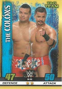 WWE Topps Slam Attax 10th Edition Trading Card 2017 Primo and Epico No.319