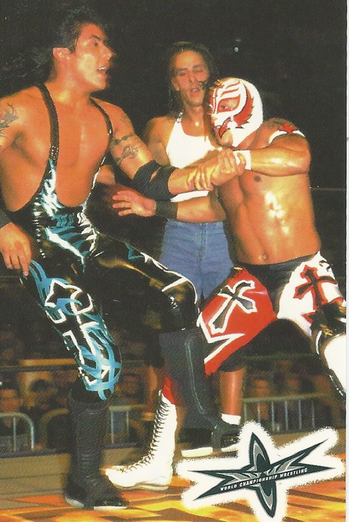 WCW Crazy Planet Stickers 1999 Rey Mysterio