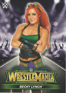WWE Topps Road to Wrestlemania 2018 Trading Cards Becky Lynch R31