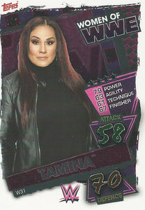 WWE Topps Slam Attax 2021 Trading Card Tamina W31