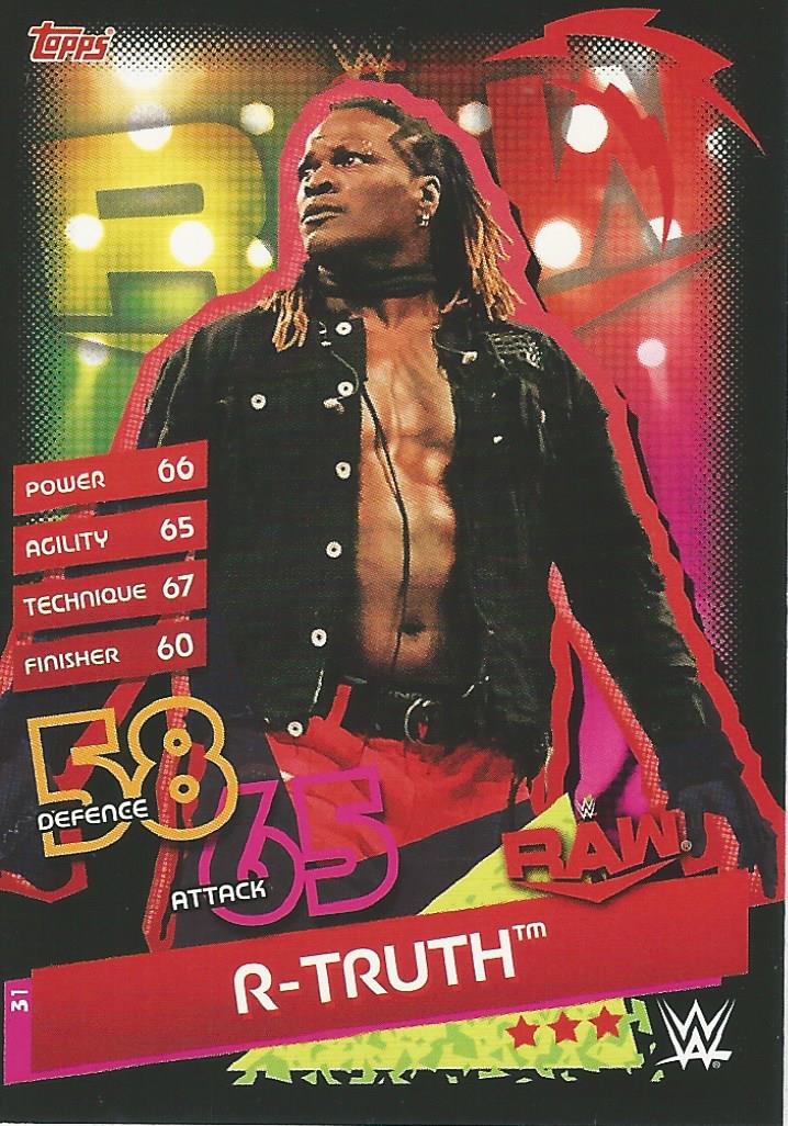 WWE Topps Slam Attax Reloaded 2020 Trading Card R-Truth No.31