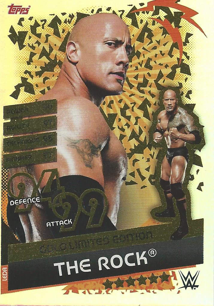 WWE Topps Slam Attax Reloaded 2020 Trading Card The Rock LEDA