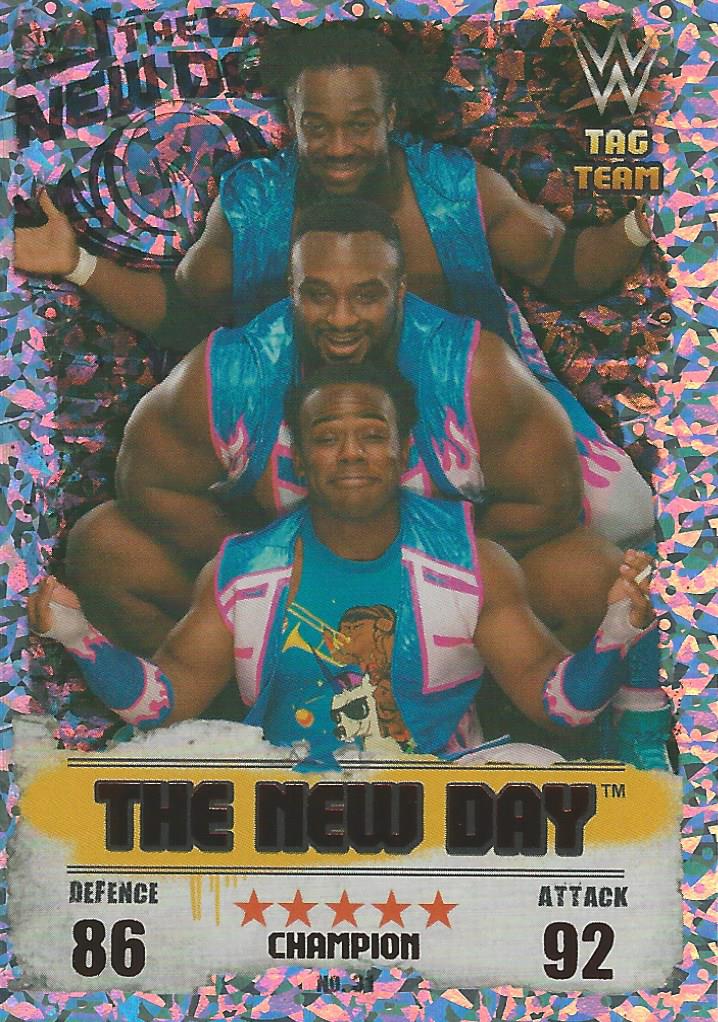 WWE Topps Slam Attax Takeover 2016 Trading Card New Day Red Champion No.31