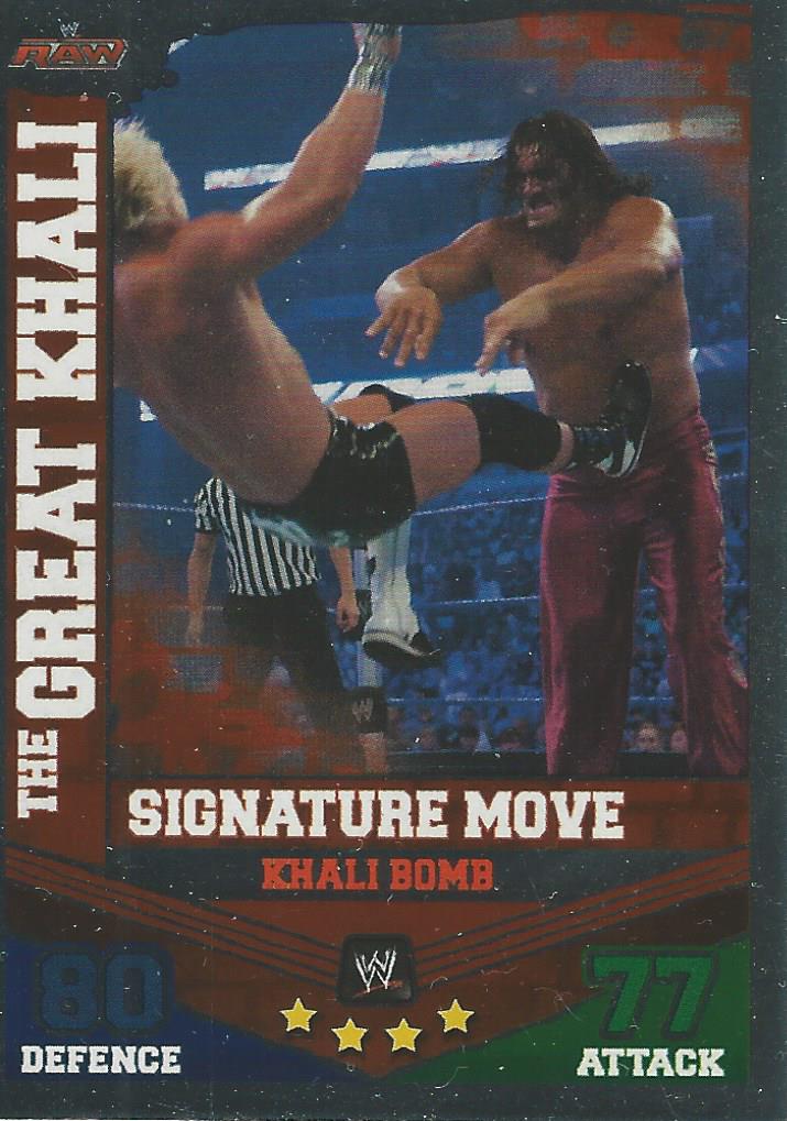 WWE Topps Slam Attax Mayhem 2010 Trading Card The Great Khali No.31