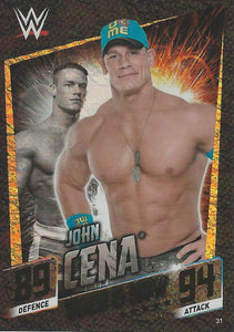 WWE Topps Slam Attax 2015 Then Now Forever Trading Card John Cena No.31