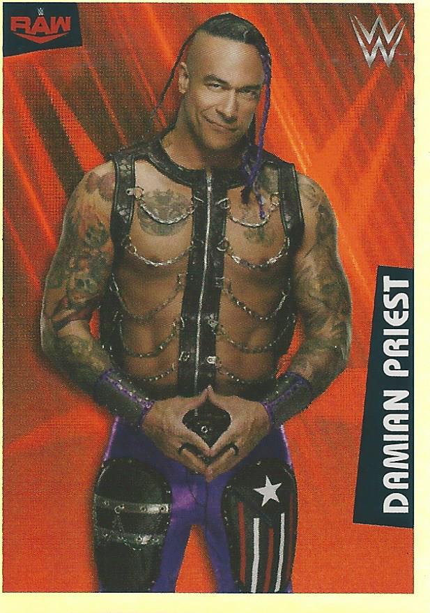 WWE Panini 2022 Sticker Collection Damian Priest Foil No.31