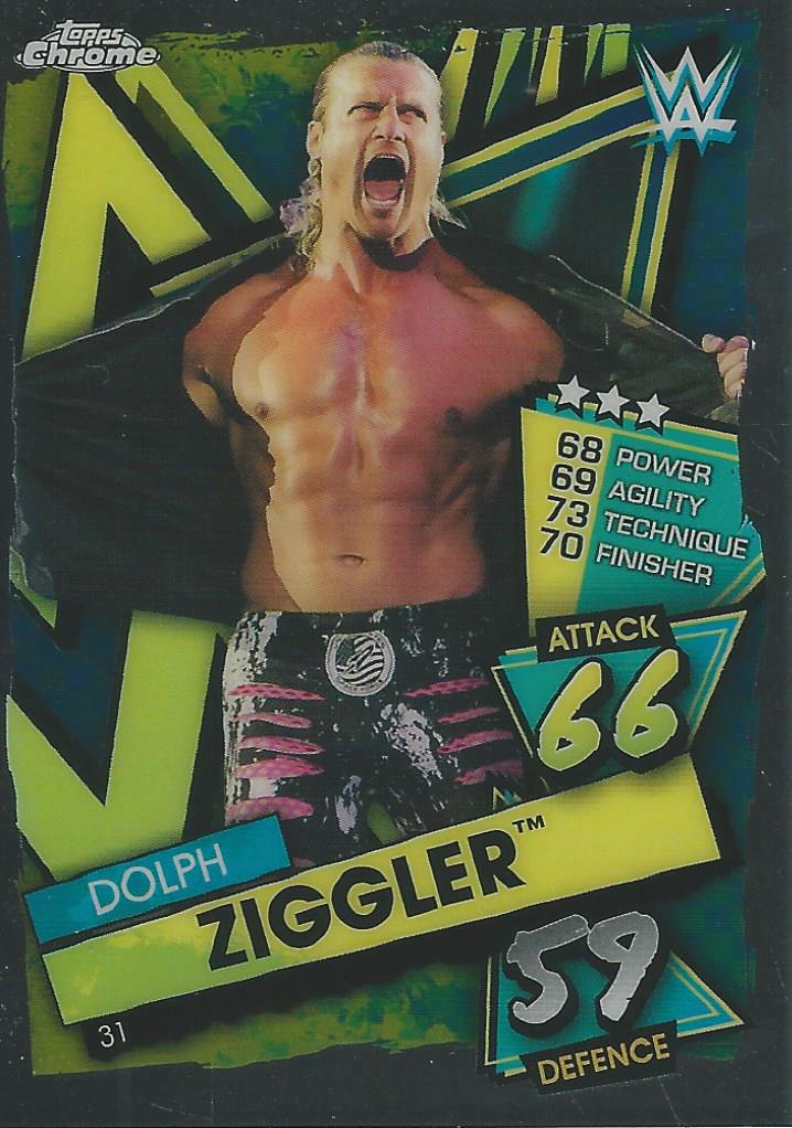 WWE Topps Slam Attax Chrome 2021 Trading Cards Dolph Ziggler No.31