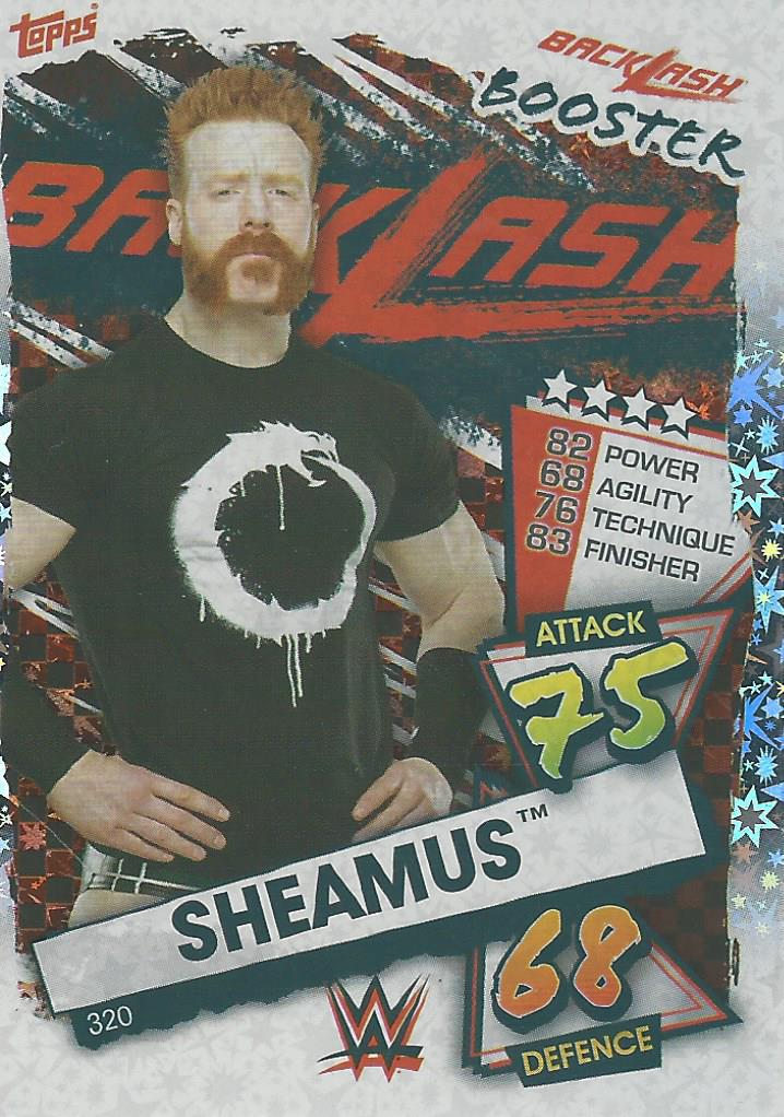 WWE Topps Slam Attax 2021 Trading Card Sheamus No.320