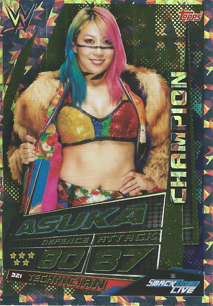WWE Topps Slam Attax Universe 2019 Trading Card Asuka No.321