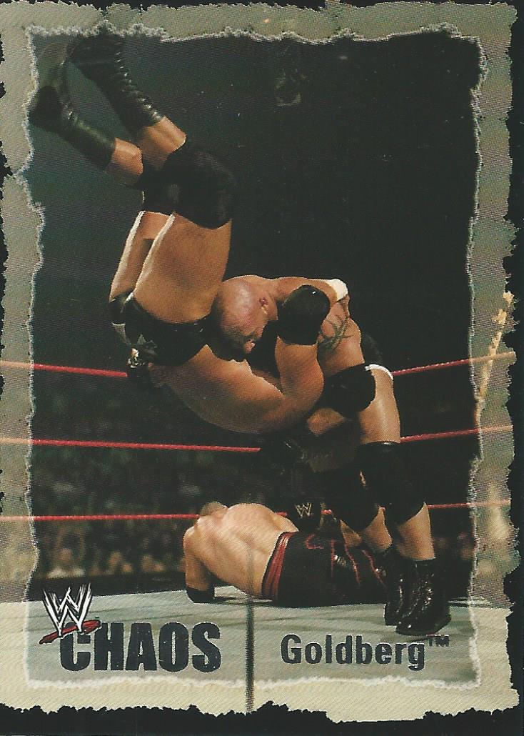 WWE Fleer Chaos Trading Cards 2004 Goldberg No.9