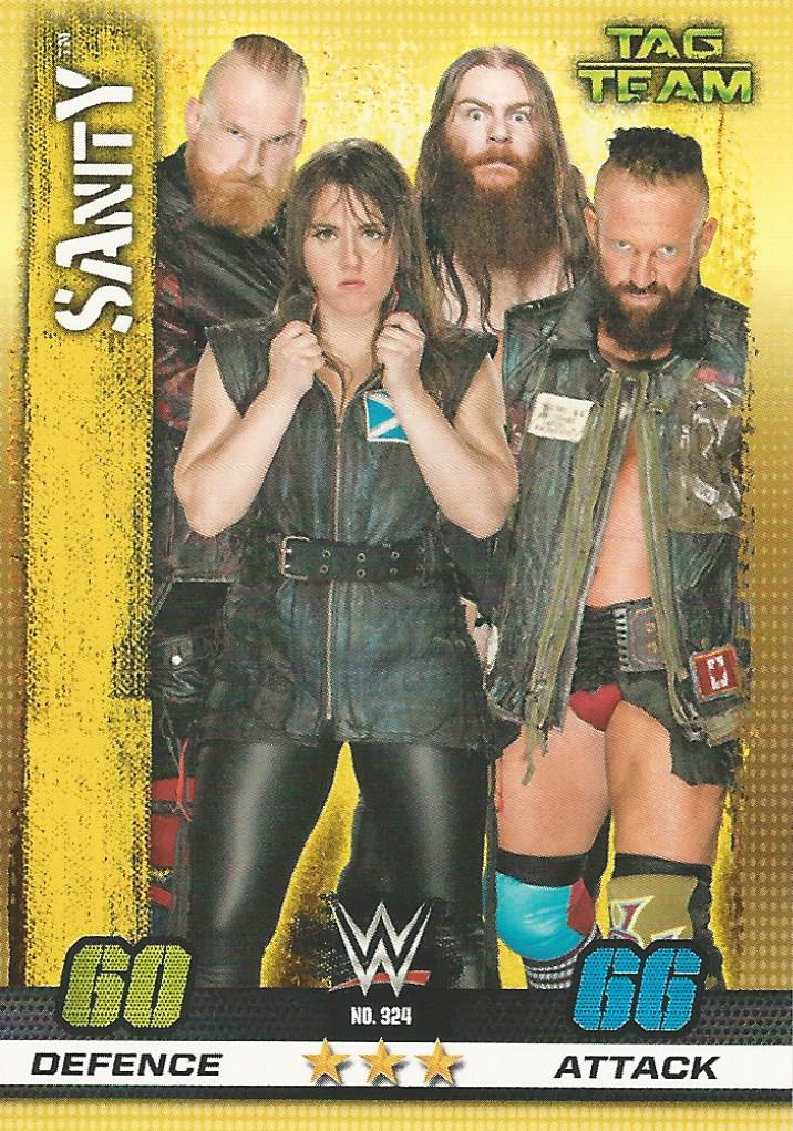 WWE Topps Slam Attax 10th Edition Trading Card 2017 Sanity No.324