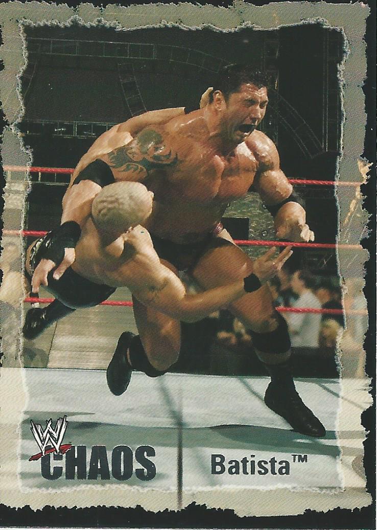 WWE Fleer Chaos Trading Cards 2004 Batista No.5