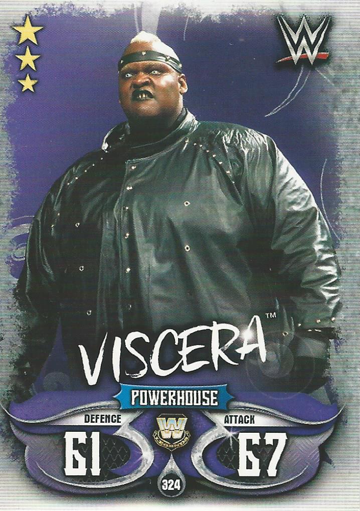 WWE Topps Slam Attax Live 2018 Trading Card Viscera No.324