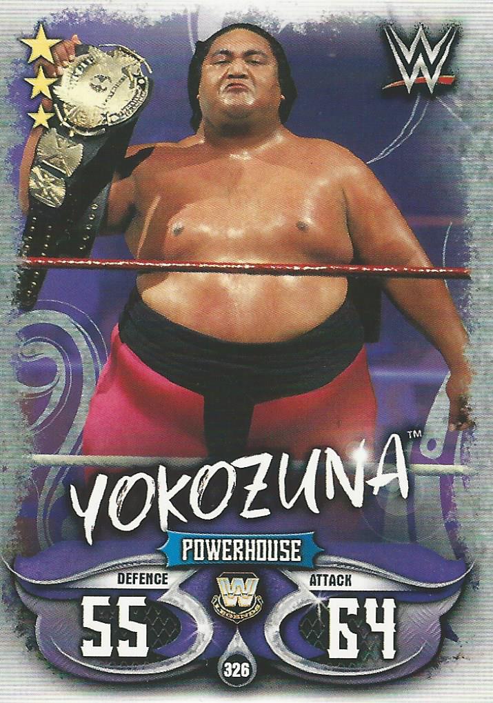 WWE Topps Slam Attax Live 2018 Trading Card Yokozuna No.326