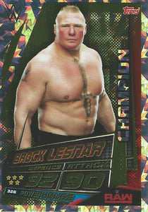 WWE Topps Slam Attax Universe 2019 Trading Card Brock Lesnar No.326