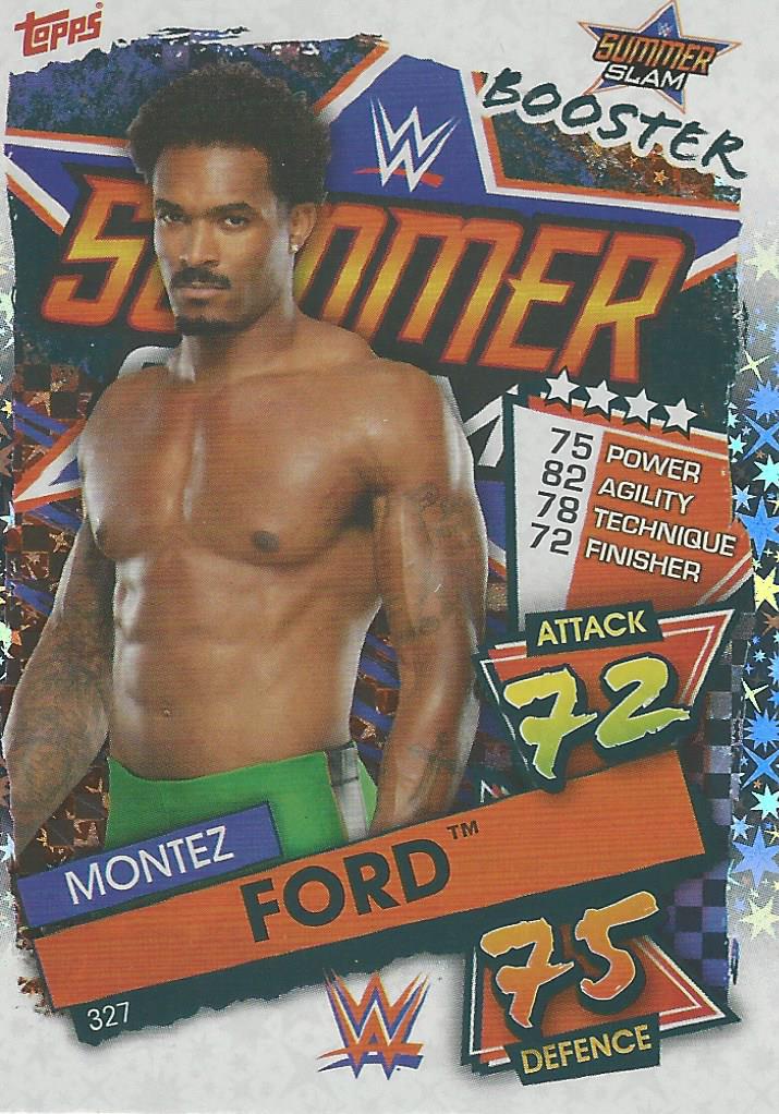 WWE Topps Slam Attax 2021 Trading Card Montez Ford No.327