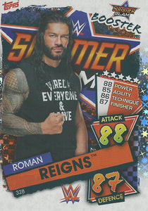 WWE Topps Slam Attax 2021 Trading Card Roman Reigns No.328