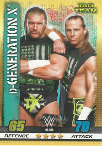 WWE Topps Slam Attax 10th Edition Trading Card 2017 DX HHH HBK No.329