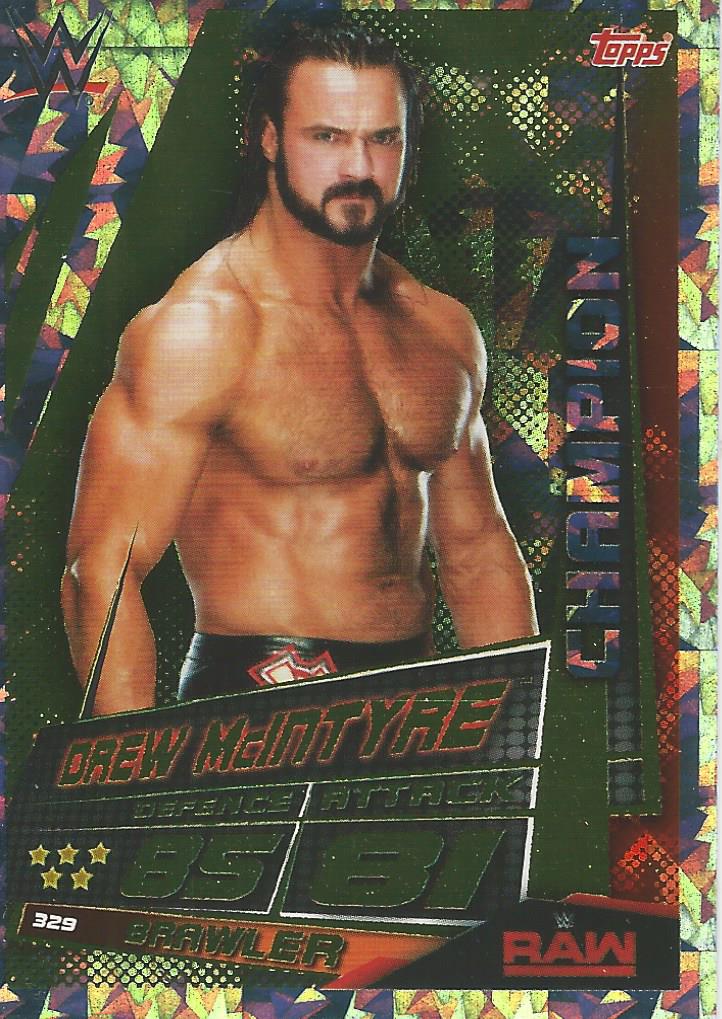 WWE Topps Slam Attax Universe 2019 Trading Card Drew McIntyre No.329