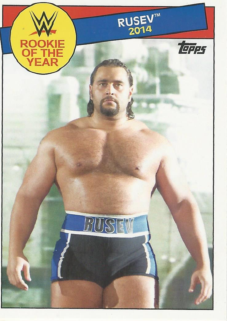 WWE Topps Heritage 2015 Trading Card Rusev 29 of 30