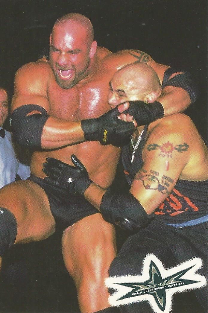 WCW Crazy Planet Stickers 1999 Goldberg