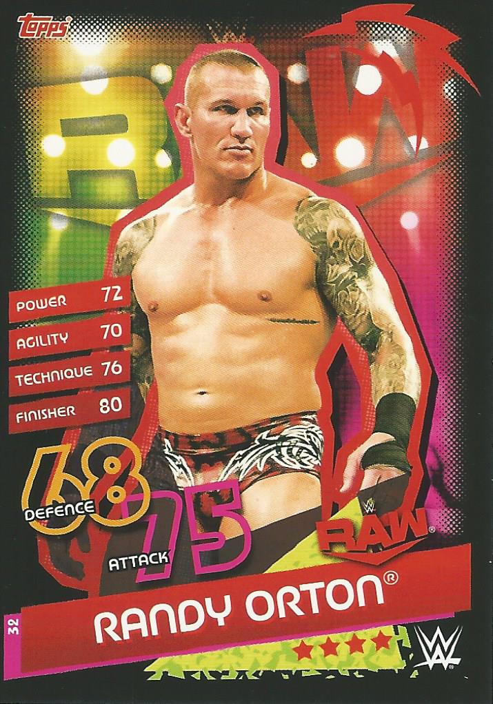 WWE Topps Slam Attax Reloaded 2020 Trading Card Randy Orton No.32