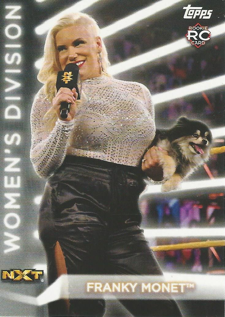 WWE Topps Women Division 2021 Trading Card Franky Monet RC-32