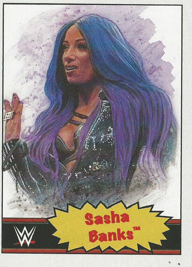 WWE Topps Living Set Trading Cards 2021 Sasha Banks No.32