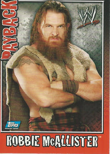 WWE Topps Payback 2006 Trading Card Robbie McAllister No.32