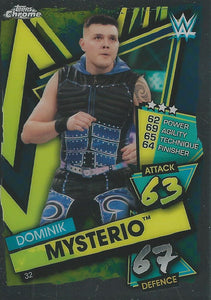 WWE Topps Slam Attax Chrome 2021 Trading Cards Dominik Mysterio No.32